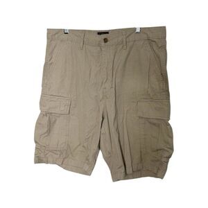 Levi's Men's Khaki Tan Cargo Shorts Size 34 Ripstop Cotton